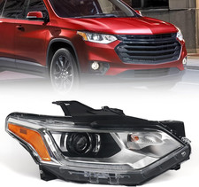 Right Hid/Xenon Headlight Fit for Chevy Traverse 2018-2021 L/LS/LT Cloth/Lt Leat