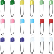 50pcs Color Plastic Diaper Safety Pins Locking Baby Fasteners