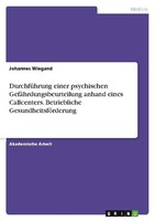 DurchfüHrung Einer Psychischen GefäHrdungsbeurteilung Anhand Eines Callcenters.