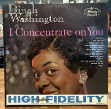 Dinah Washington I Concentrate On You LP Mercury MG 20604 Mono VG/VG+ Jazz Vocal