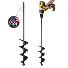 Auger Drill Bit for Planting – 1.8 x 14.6 Inch - Garden Spiral Hole and Bulb ...