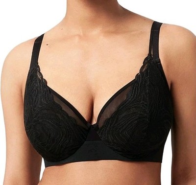 HSIA Minimizer Bras for Full Coverage Lace Plus Size Underwire Unlined Mesh 34D