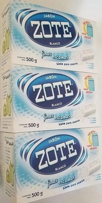 Jabon Zote Blanco Laundry Flakes Pack of 3 (500 grms)