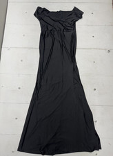 Shein Solid Black Short Sleeve Back Zip Dress Womens Size XXL