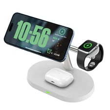 3in1 Magnetic Wireless Charger Station Dock For Apple Watch 11 iPhone 17 Pro Max