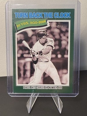 Mike Piazza - 2026 Topps Heritage Dark Green Border - Turn Back The Click #336