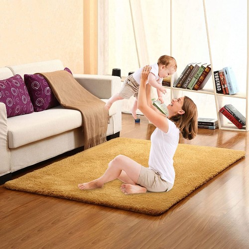 Fluffy Rugs Large Shaggy Rug Soft Mat Anti-Slip Carpet For Living Room Bedroom - Picture 20 of 42