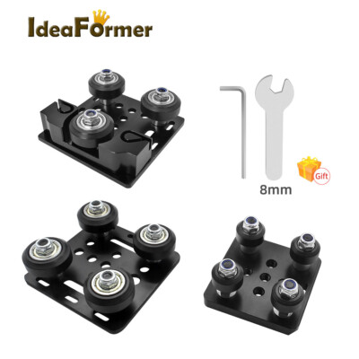 2020 2040 V Slot Plate+Belt Buckle/Extruder Support Plate+Pulley Combination Kit