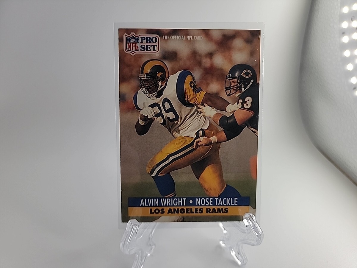 1991 Pro Set Football Card #206 Alvin Wright Los Angeles Rams