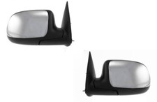 Mirrors For 2000-2002 Chevy Tahoe Suburban Silverado Puddle Lamp Pair Chrome