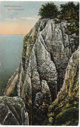 Postkarte - AK 1927 Stubbenkammer, der Königsstuhl, Rügen, gelaufen - Bild 1 von 2