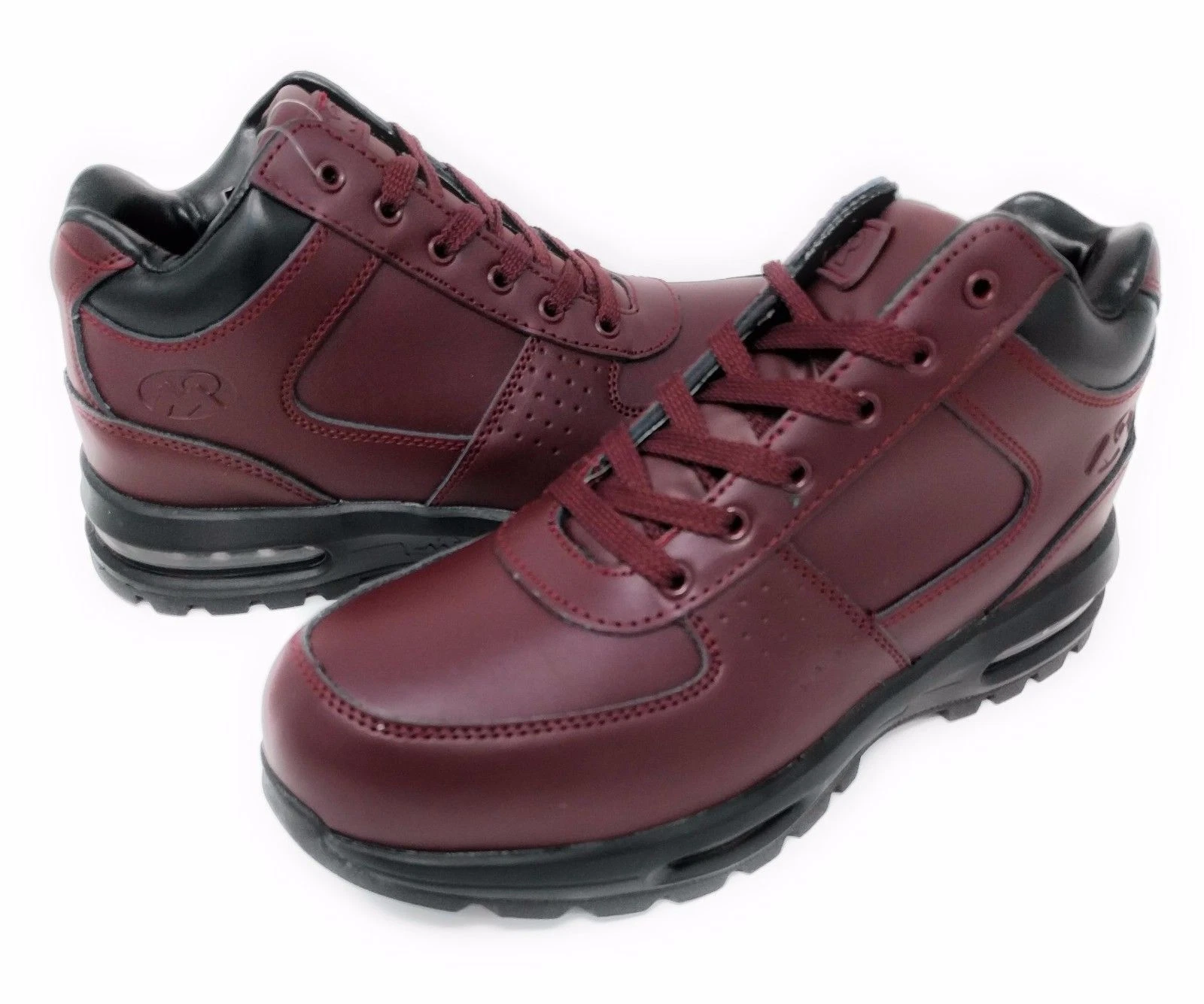NEW MEN MOUNTAIN GEAR DDAY LE 2 BURGUNDY LEATHER AIR BUBBLE HIKING LACE UP BOOT