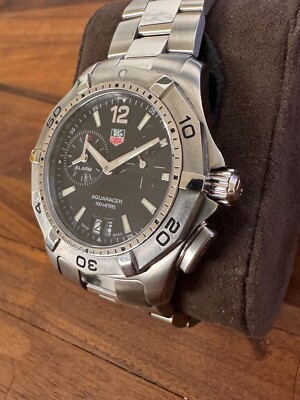 TAG Heuer Aquaracer WAF111Z Date Alarm 40mm Quartz Stainless Steel
