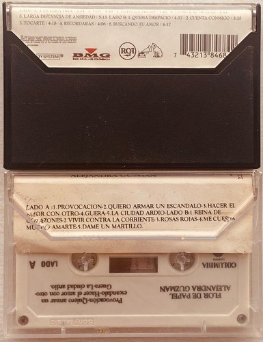 Alejandra Guzmán - Two Rare Cassettes Tape Colombia 2 Pcs - Foto 3 di 13