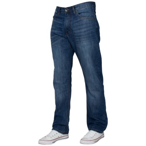 Herrenjeans normale Passform gerades Bein Denim Hose Hose groß groß groß alle Taillengrößen - Bild 35 von 41