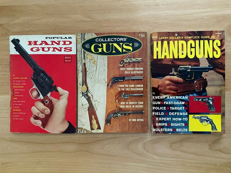 Vintage Maco Guns Magazine Lot of 3 - 1957 1961 1962