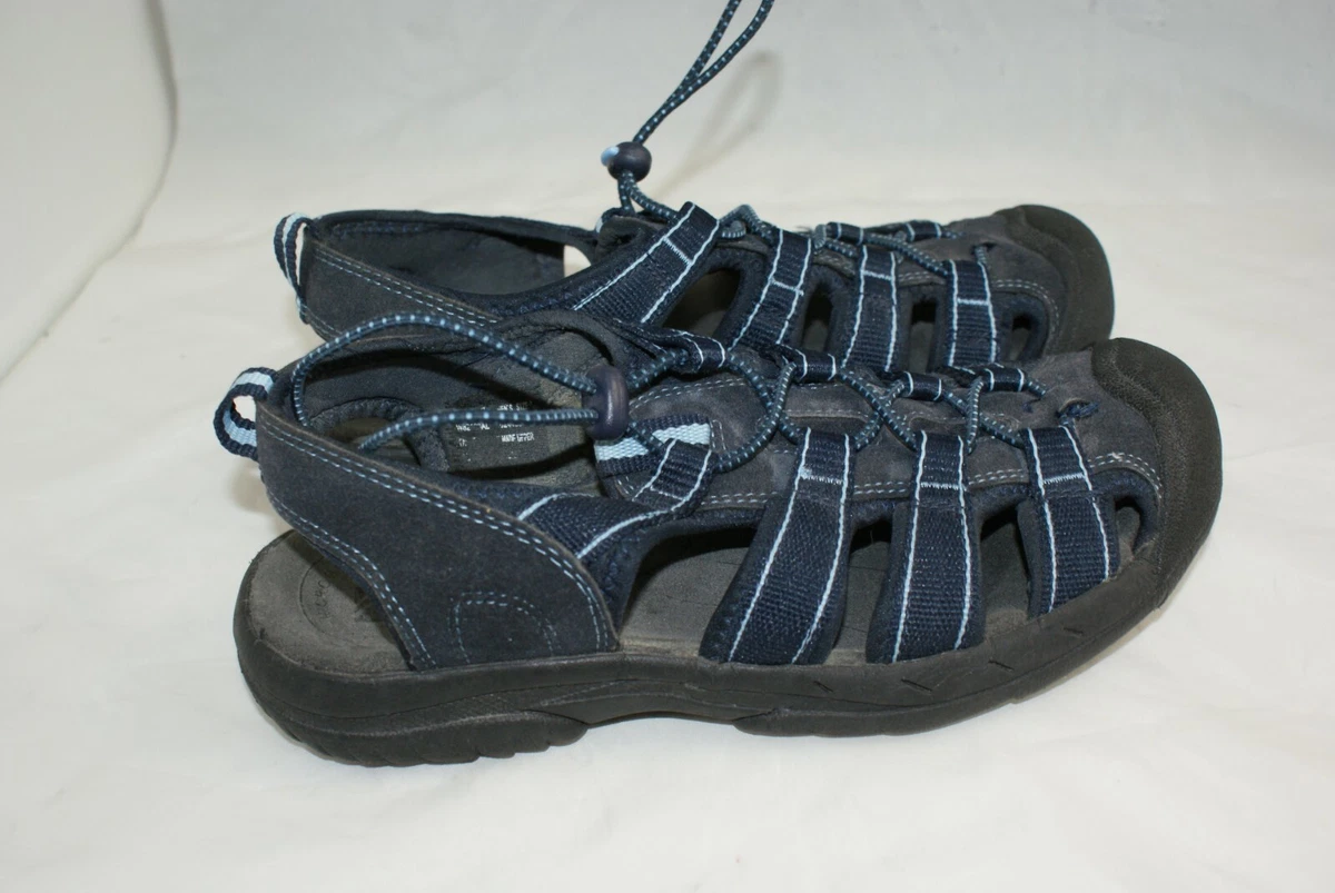 Alpine Design Boulder II Women s Size 7 Black Blue Hiking Trail Outdoor Sandals