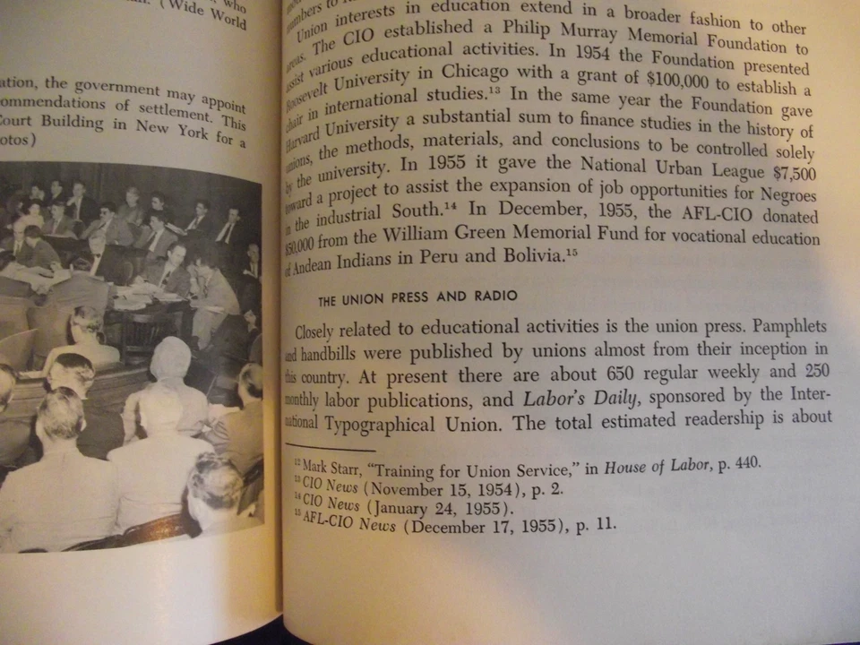 LABOR Institutions and Economics (1957 HC) Alfred Kuhn - Image 4 of 4