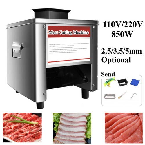 Nueva cortadora de carne comercial eléctrica de acero inoxidable 850 W - Imagen 11 de 14