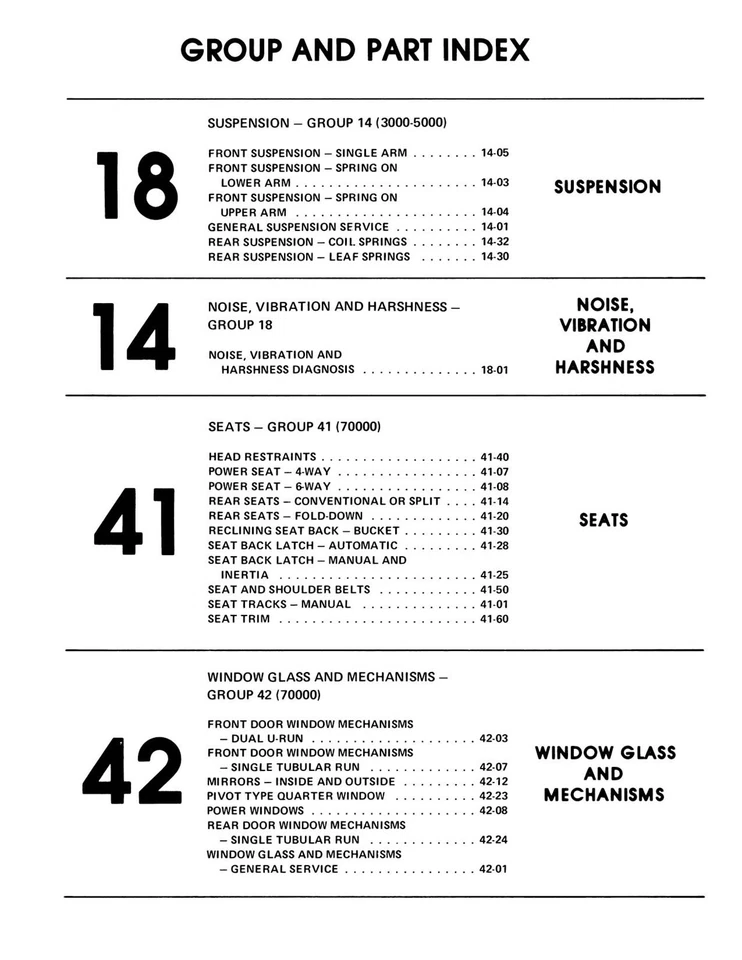 Ford Mustang 1980, Mercury y Lincoln chasis, carrocería y manual de taller eléctrico Foto 3 de 4