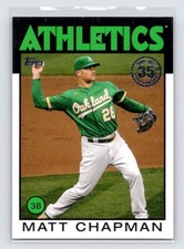 2021 Topps - 1986 Topps Baseball 35th Anniversary Matt Chapman #86B-74 Athletics
