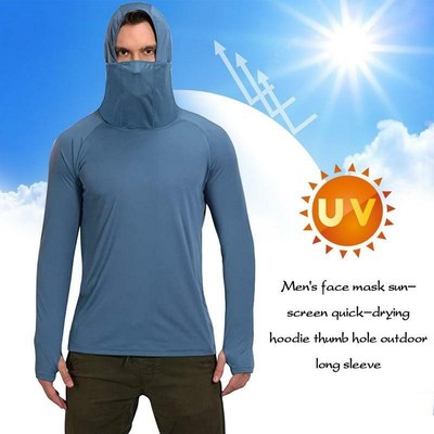 long sleeve sun shirt with hood