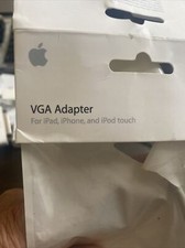 Apple 30-Pin To VGA Adapter For Iphone Ipod Ipad NIB New Genuine
