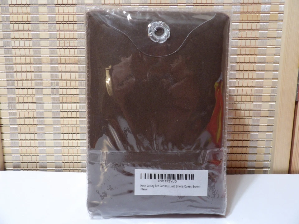 Falda Cama QUEEN Colección Platino 1800 Colección HC -Marrón-Microfibra Poliéster Foto 3 de 4