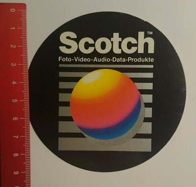 Aufkleber/Sticker: Scotch Foto Video Audio Data Produkte (18071654)