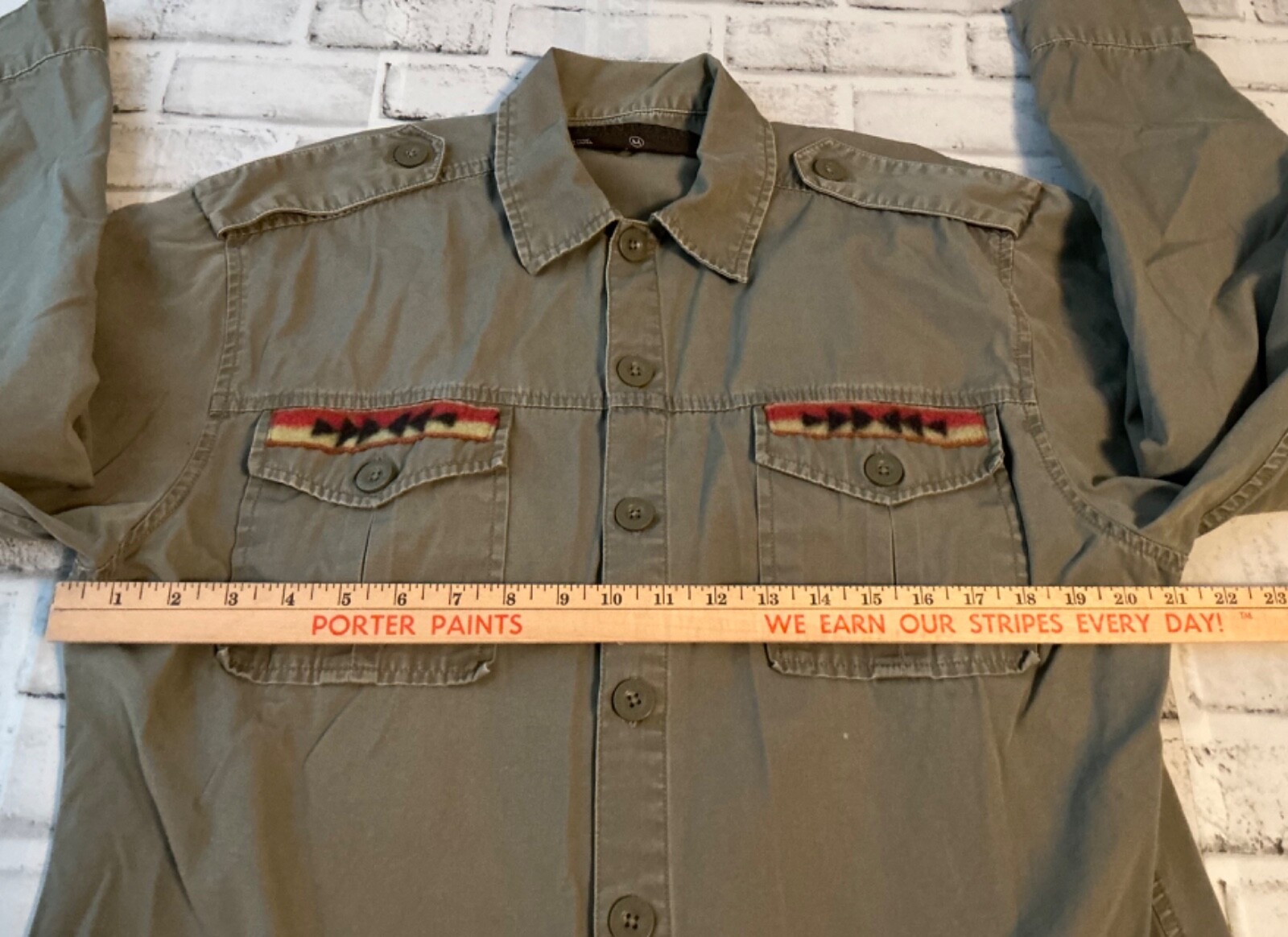 Point Zero Western Aztec Medium Jacket Shacket Ta… - image 3