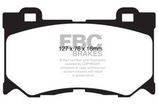 EBC Yellowstuff Front Brake Pads for Infiniti Q60 3.7 S (320 BHP) (2013 on)