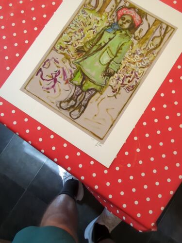 Billy Childish - Girl Stood With Flowers - Signed Ltd Print - RARE ARTIST PROOF - Bild 19 von 24