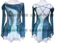 High-end custom skating performance clothing children figure skating performance