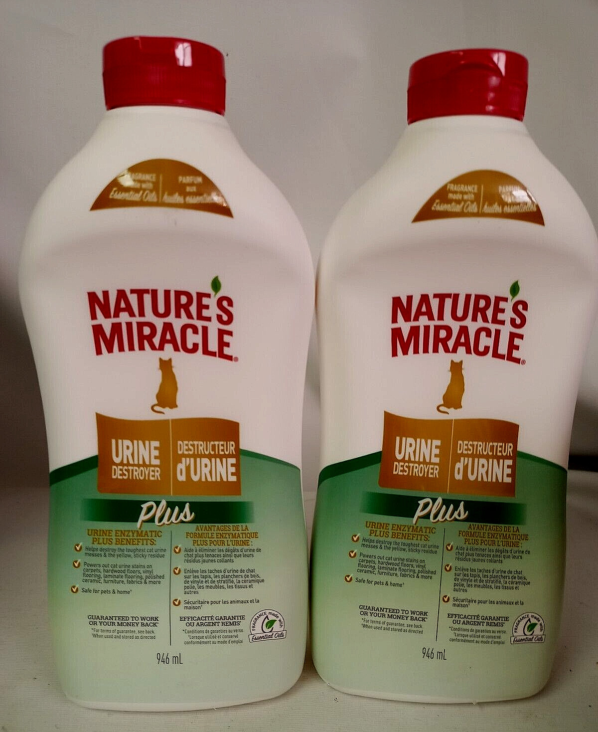 Nature's Miracle Cat Urine Destroyer PLUS & Odor Remover Carpet Furniture Floor