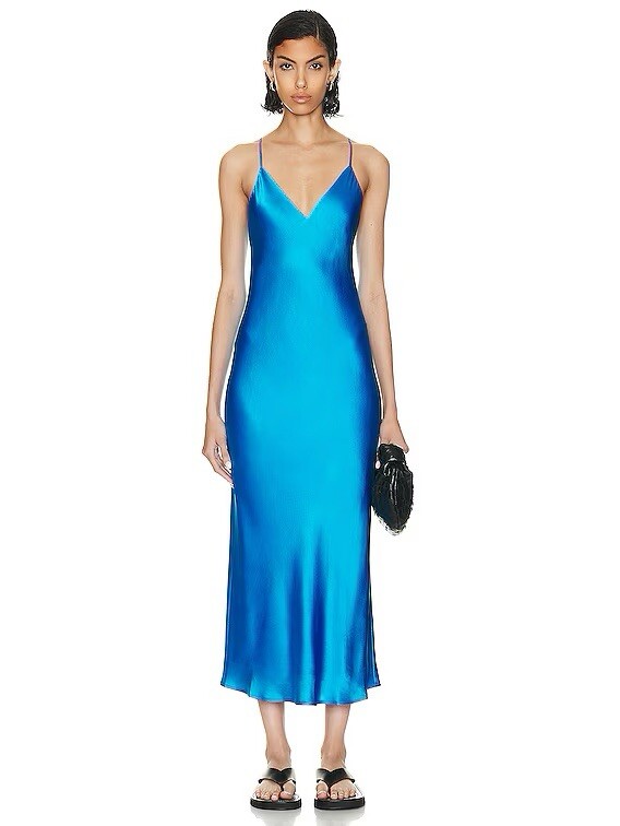 seridie silk slip dress Seridie Mid Length Slip Dress (Women)