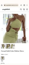 Green Cutout Midi Dress, Tags Still On