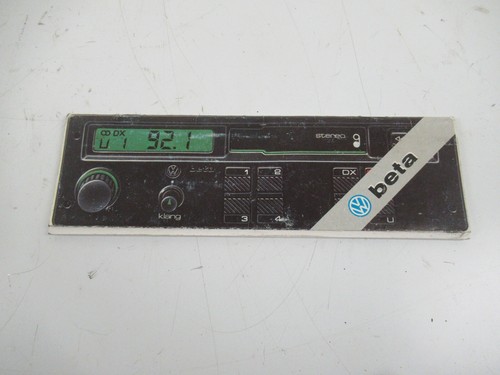 VW Golf II 2 19E 1G 86-92 Bedienungsanleitung Radio Beta
