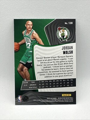 2023-24 PANINI REVOLUTION JORDAN WALSH #138 Basketball Rookie