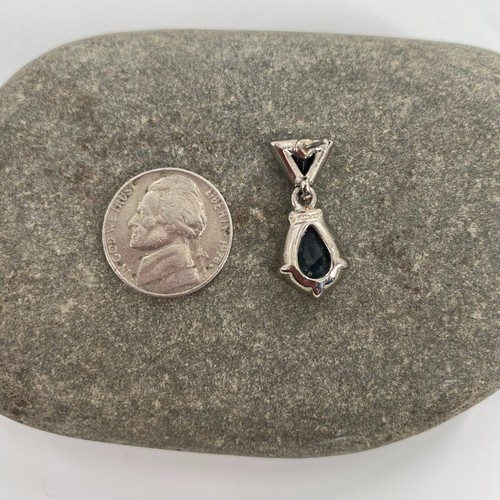 Monet Blue Topaz Hematite Dangle Drop Statement Earrings - Picture 12 of 12