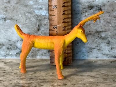 Yellow Reindeer Bendable Figure