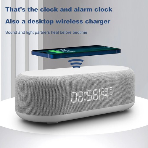 LED Digital Clock Wireless Charger - Picture 4 of 6