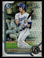 Luca Tresh 2022 Bowman Chrome Mega Box Mojo Refractor A Card #BCP-136