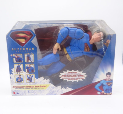 Superman Returns Superheld Retro Spielzeug Action Figur 35cm Mattel 2006 NEU OVP