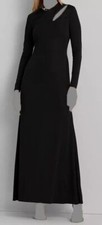 Lauren Ralph Lauren Women's Black Embellished Cutout Gown Dress Size 2