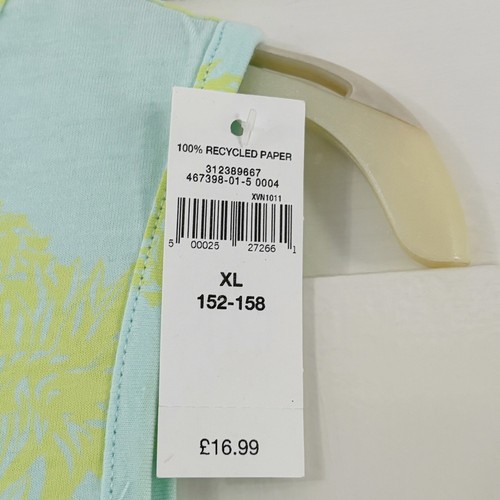 Gap Kids Pineapple Print Dress Size XL Blue Yellow Sleeveless Pullover BNWT - Picture 5 of 8