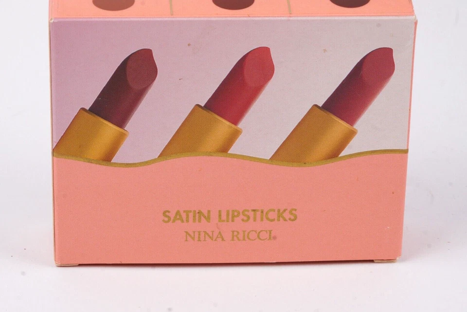 Nina Ricci Paris Le Teint Ricci Satin Lipsticks 3 Pc Set 28 29 32 Les Sepias NEW - Image 2 of 4