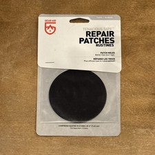 Gear Aid Tenacious Tape Repair Patches Clear  Black 3" Round Ultra Strong Nylon