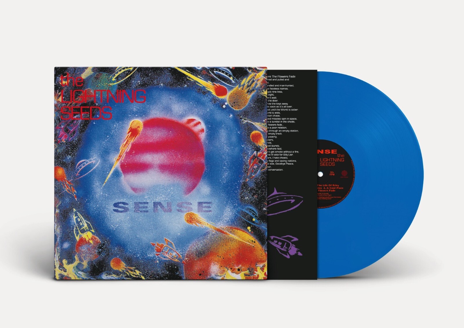 The Lightning Seeds Sense Blue Vinyl LP