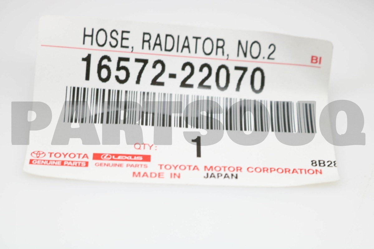 1657222070 Genuine Toyota HOSE, RADIATOR, OUTLET 16572-22070 | eBay