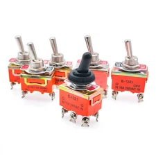 15A Toggle Switch 2 3 Position Latching Cap Waterproof SPST DPDT